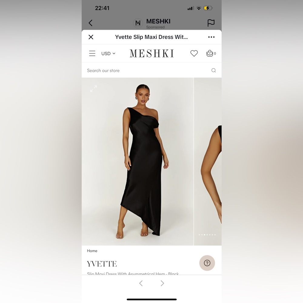 Meshki Yvette Slip Maxi Dress